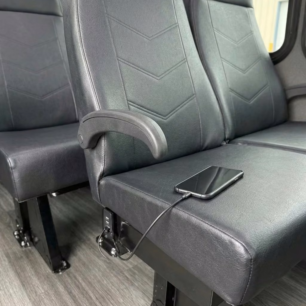 statesboro 15 passenger minibus usb charging