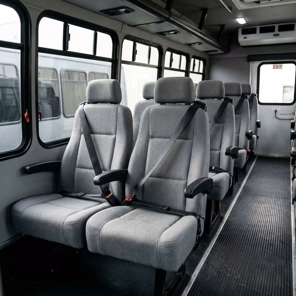 statesboro 35 passenger minibus reclining seats