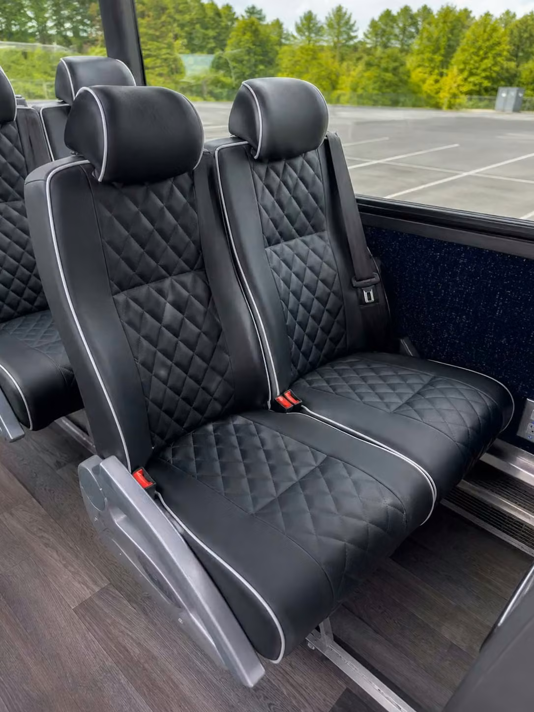 statesboro 56 passenger charter bus reclining seats