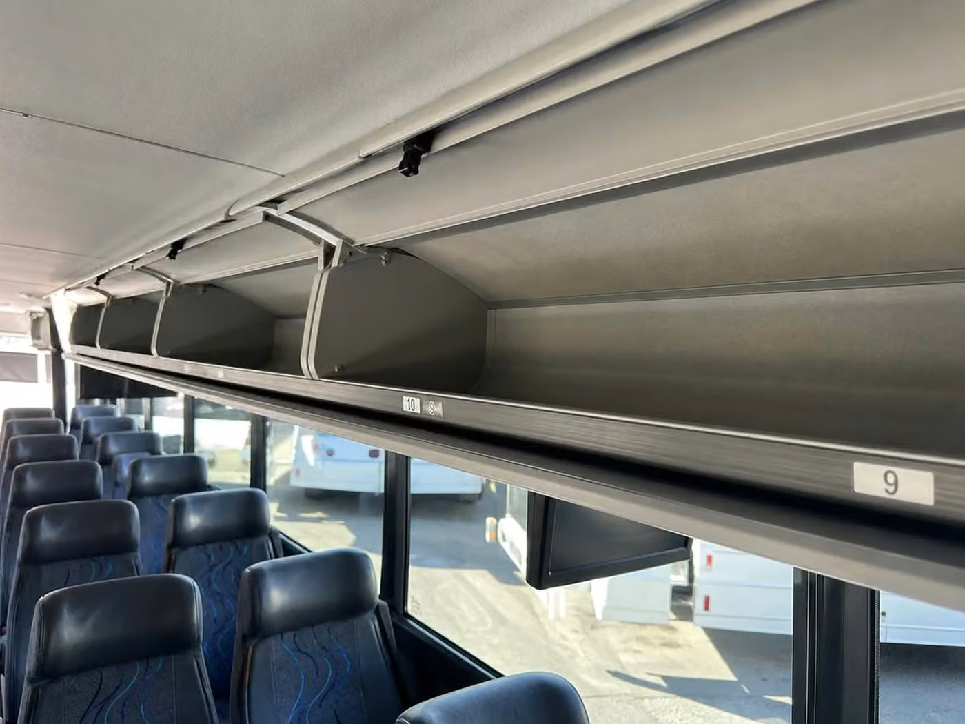 statesboro charter bus overhead storage