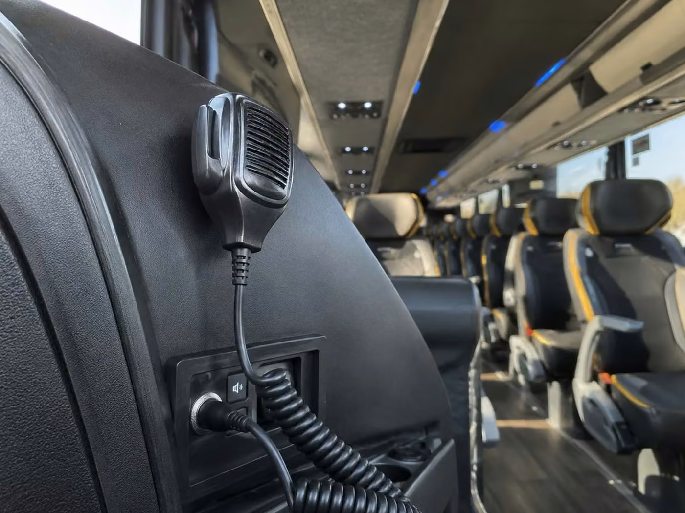 statesboro charter bus pa system