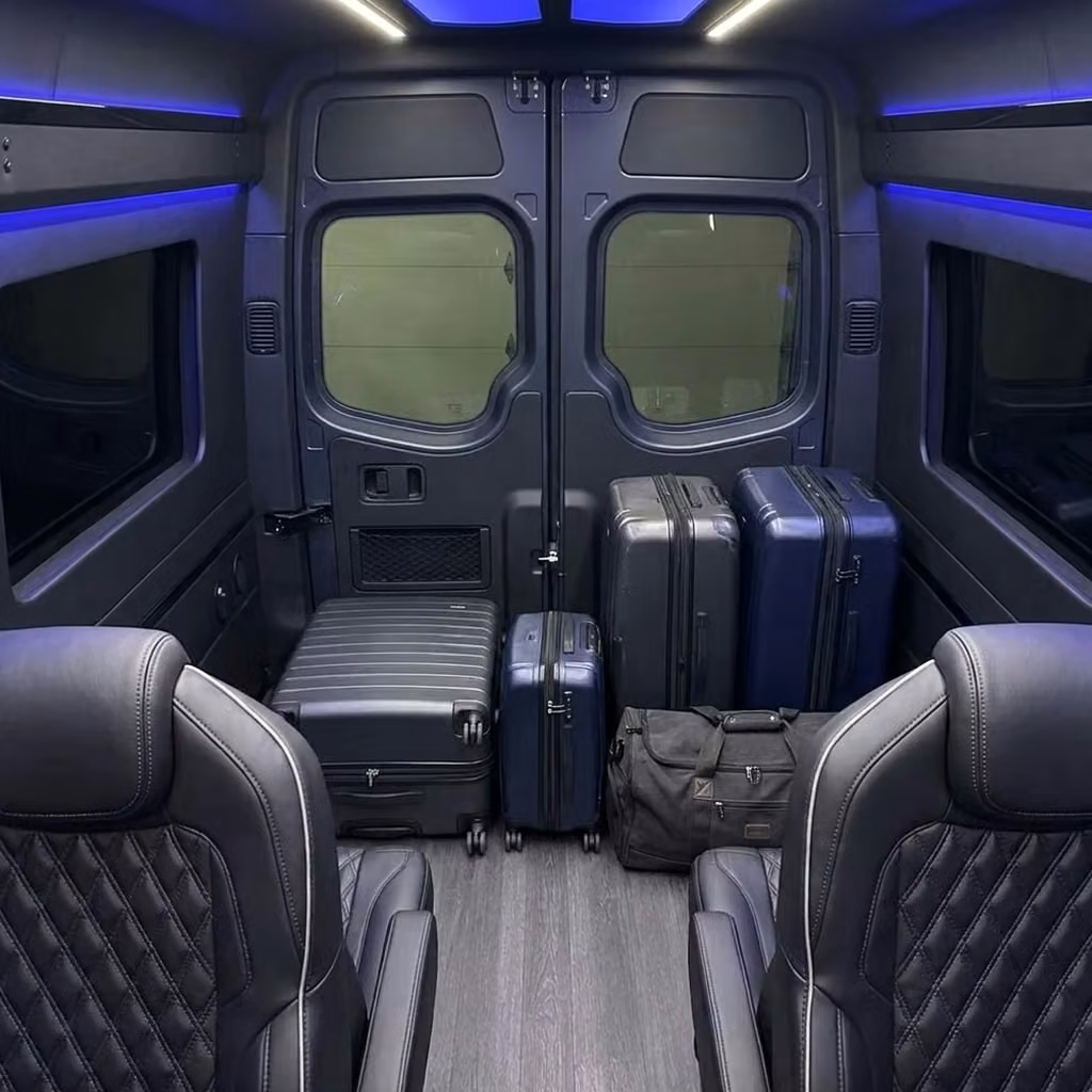 statesboro sprinter van rental with driver luggage area
