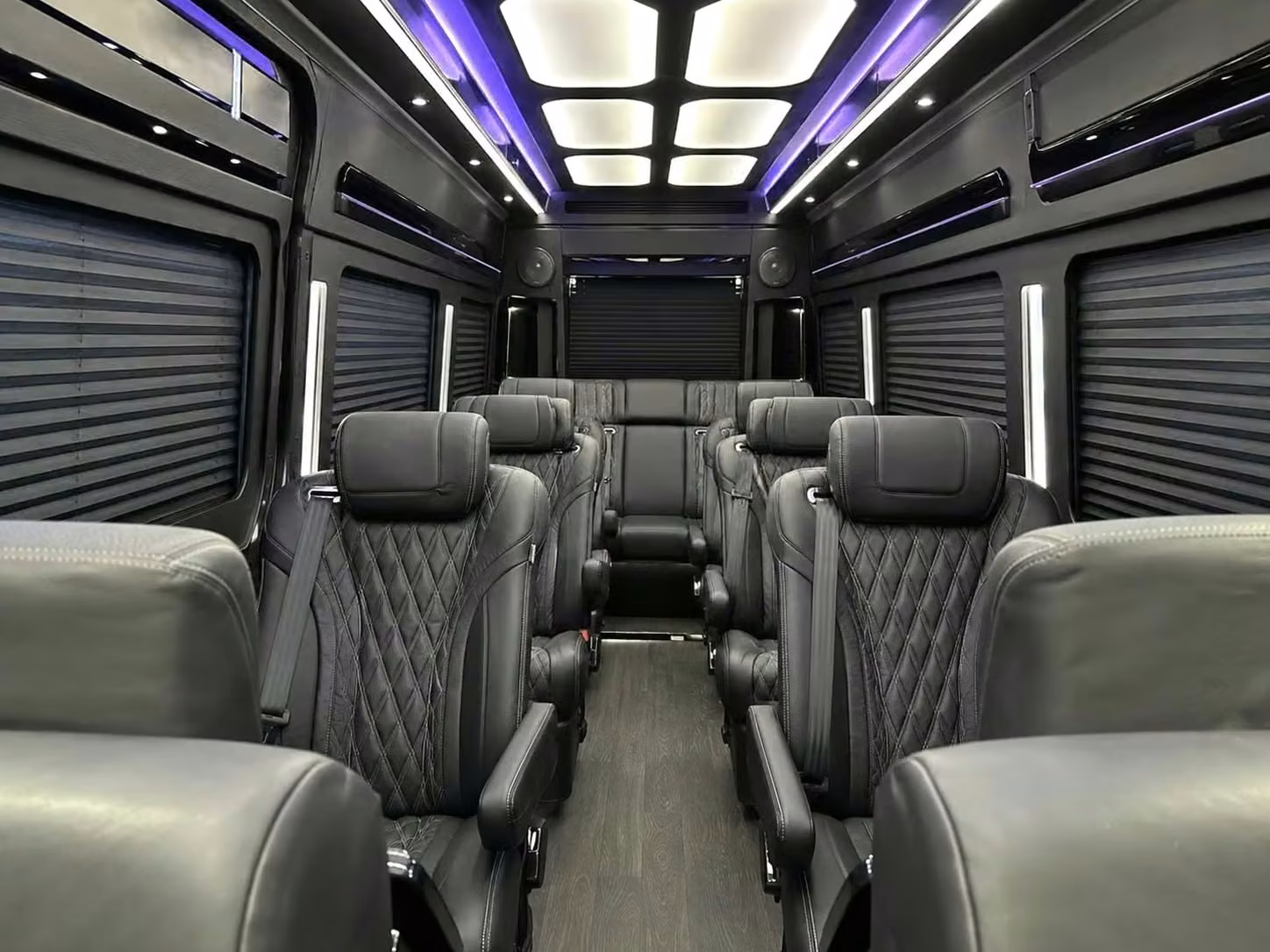 statesboro sprinter van rental with driver reclining seats