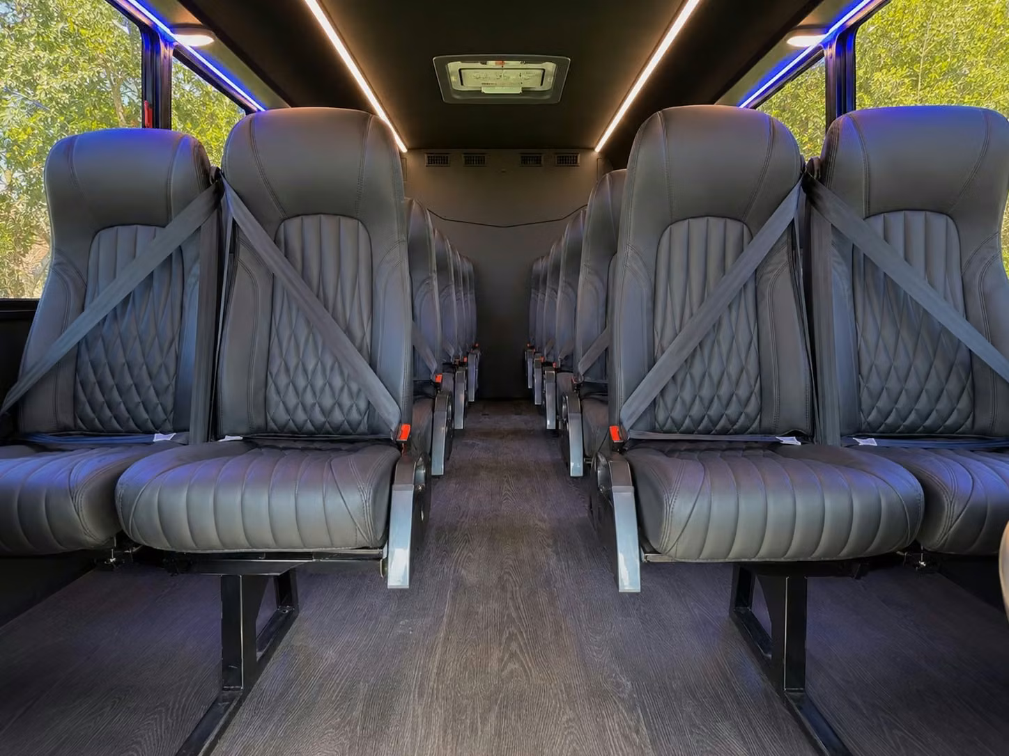 20 passenger minibus interior
