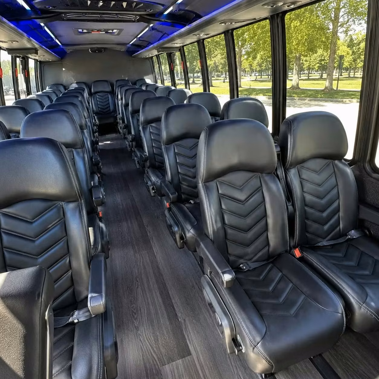 28 passenger minibus inside