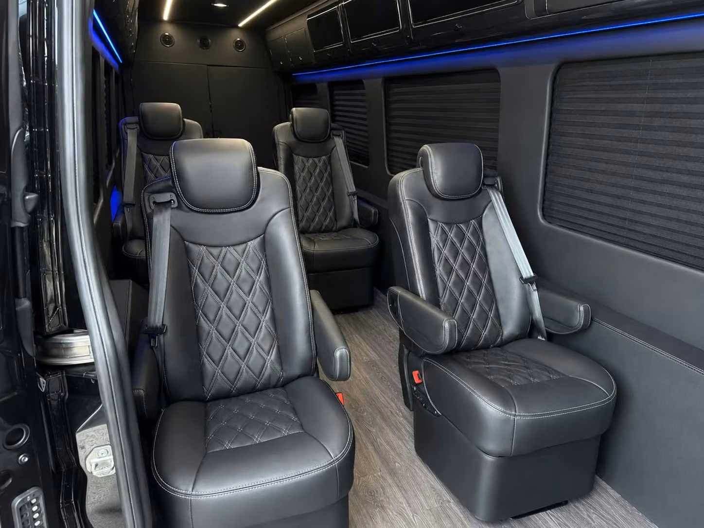 sprinter van with driver inside